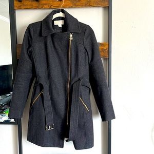 Michael Kors Asymmetrical Wool Coat XS